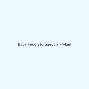 Baby Food Storage Jars